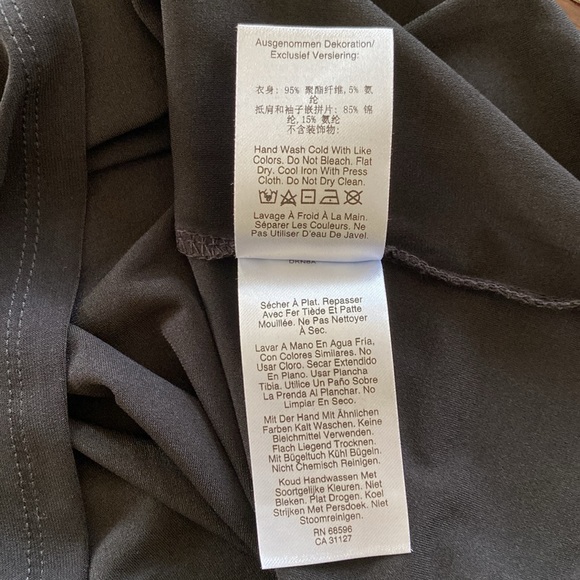 DKNY POLISHED NATURE 🖤BLACK🖤 MESH LONG SLEEVE PULLOVER TOP SIZE SMALL 🌟NWT🌟 - Picture 14 of 16